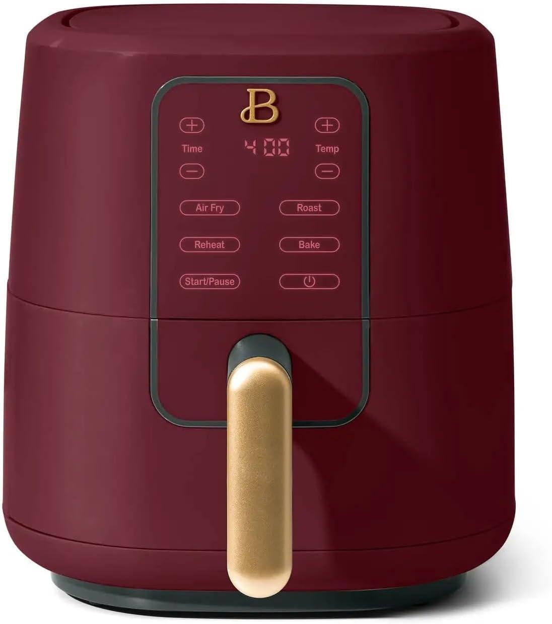 Beautiful 3 Qt Air Fryer with TurboCrisp Technology, White Icing by Drew Barrymore