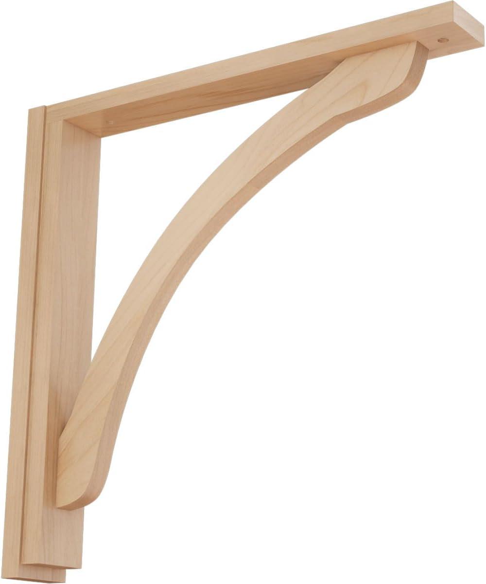 Ekena Millwork Reese H 2.5'' W D Wood Bracket / Corbel