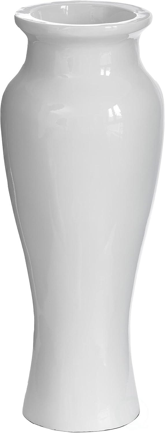 Modern floor vase, White Unique Trumpet Floor Vase, Home Interior Decoration, Modern Floor Vase, Tall Floor Vase