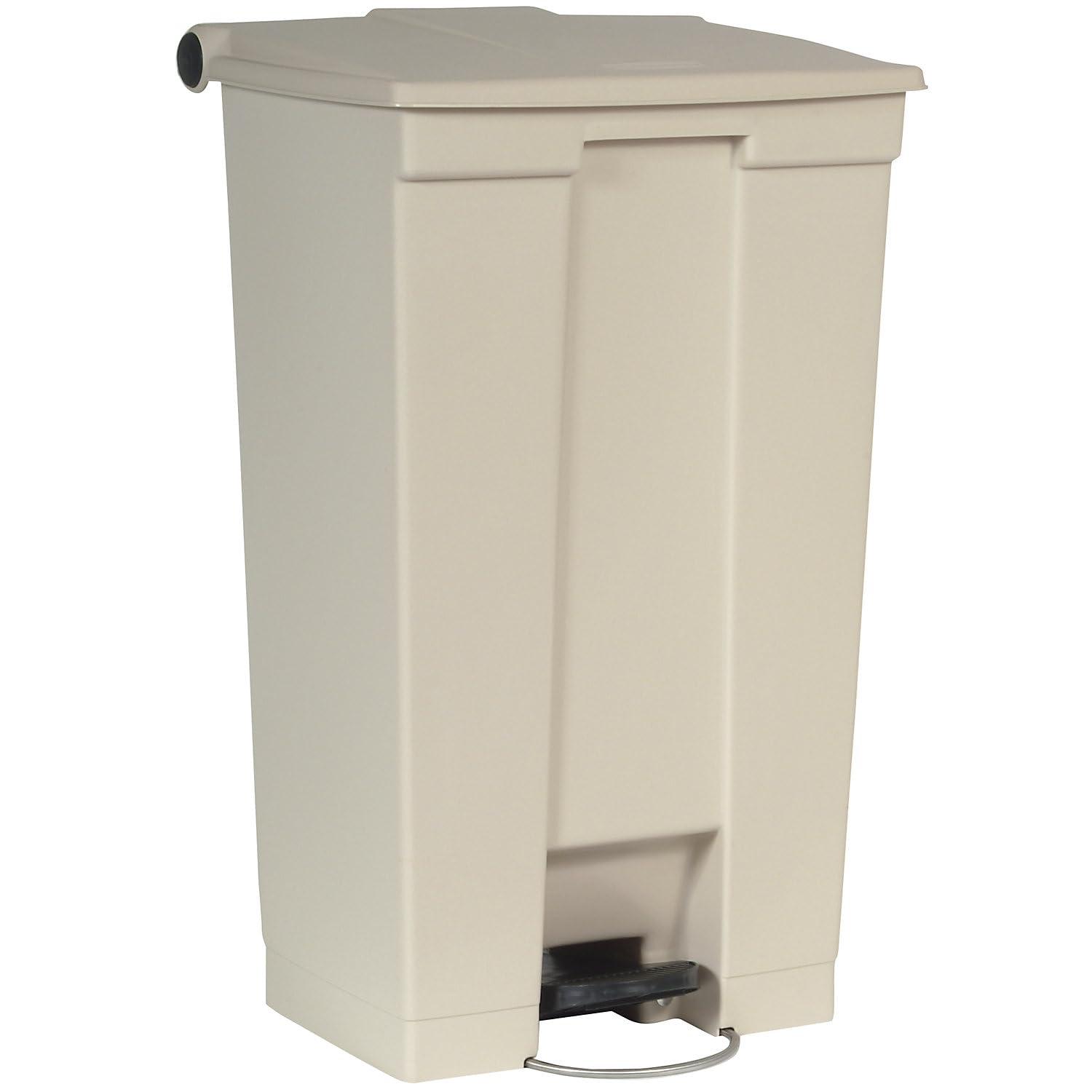 Rubbermaid Commercial Products Plastic Step On Kitchen Trash Can - 23 Gallons