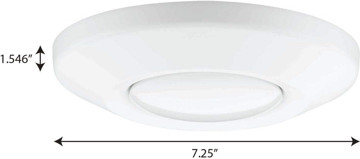 Progress Lighting, Intrinsic Collection, 1-Light Surface Mount, Satin White, Eyeball Downlight