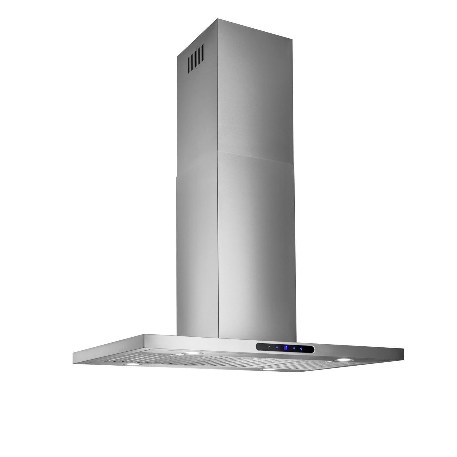 Broan NuTone 36" Stainless Steel 640 CFM Convertible Island Range Hood with Hybrid Baffle Filter