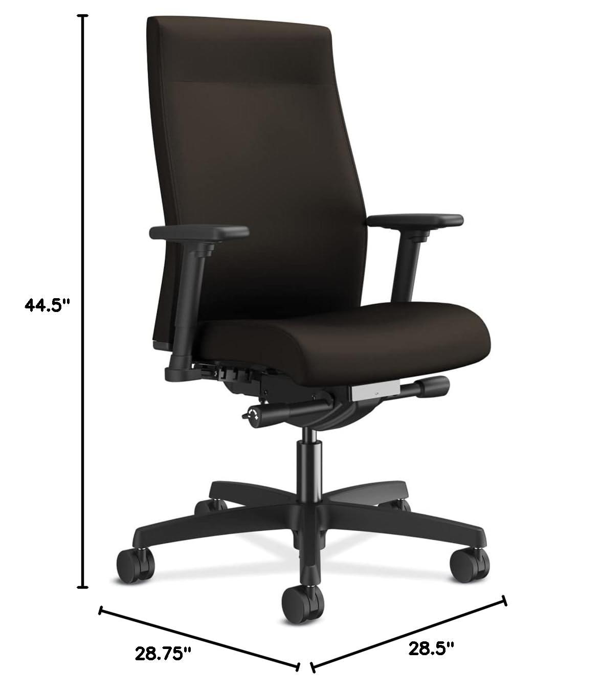 Ignition Upholstered Task Chair, Espresso