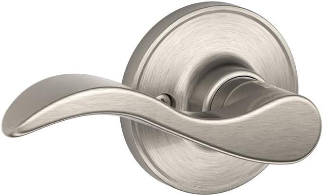 Satin Nickel Seville Hall and Closet Lever Lock