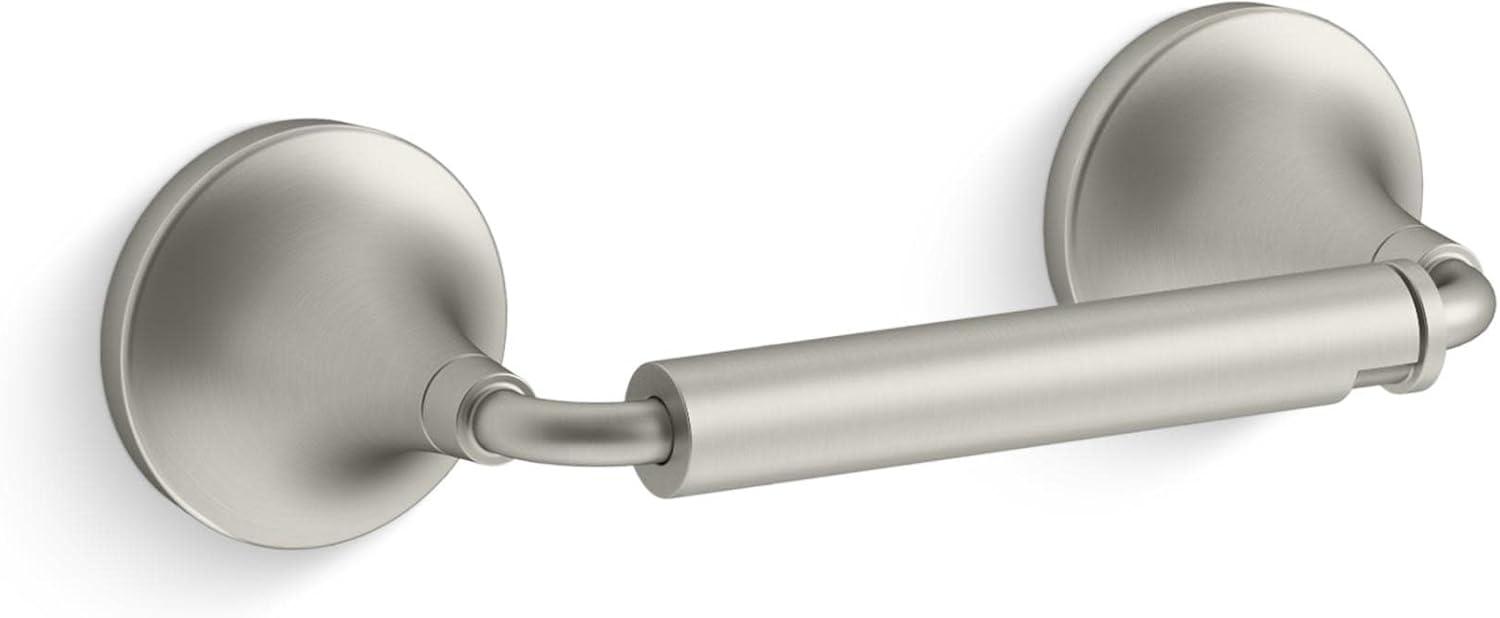 Brushed Nickel Pivoting Toilet Paper Holder