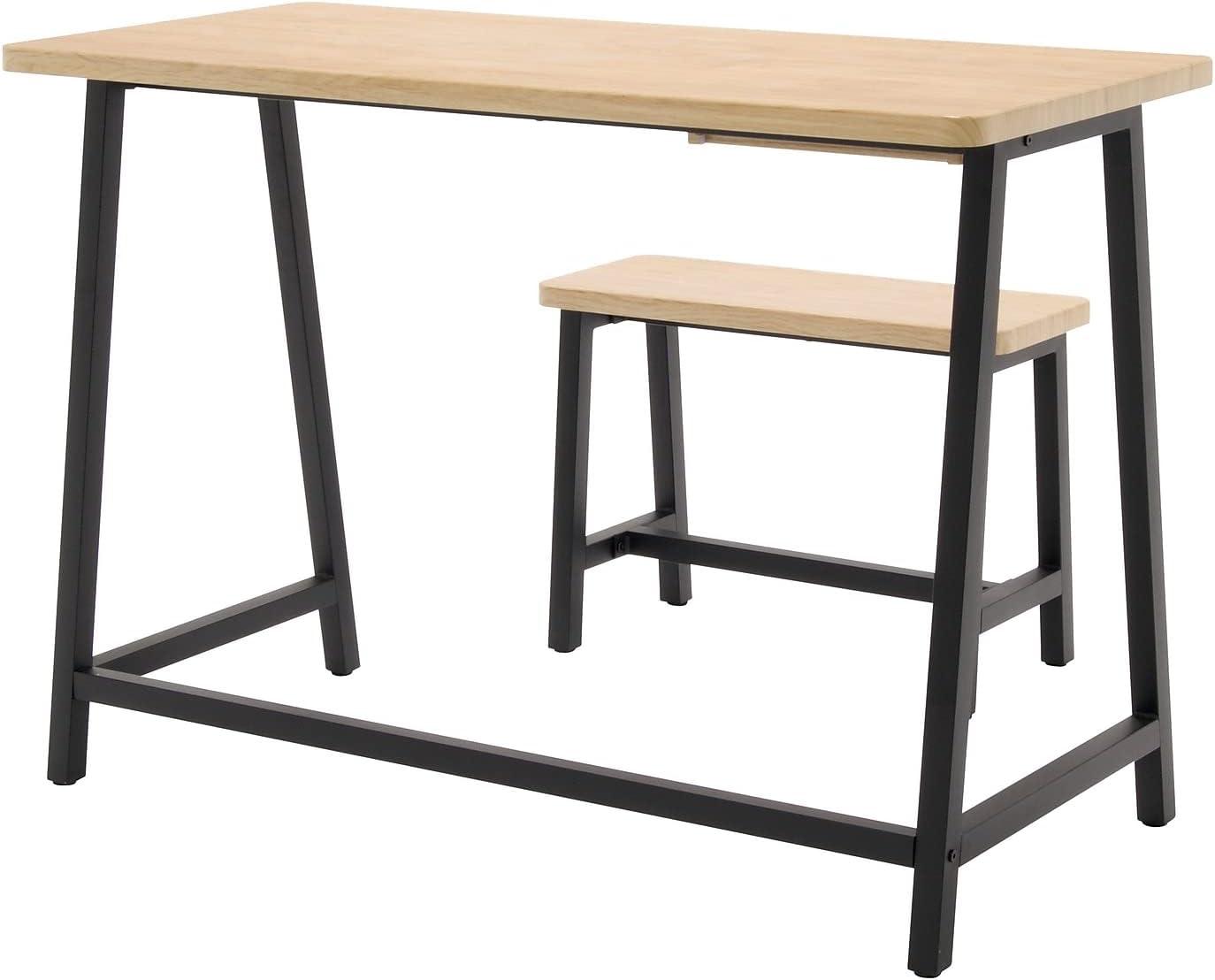 Craft Desk Wood Light Brown - Studio Designs: Home Office Furniture Set with Bench, Laminated Surface