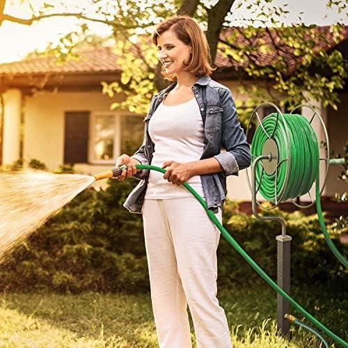 Yard Butler Free Standing 360 Degree Swivel Garden Steel Hose Reel