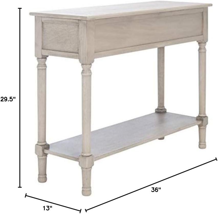 Tate 2 Drawer Console Table - Greige - Safavieh