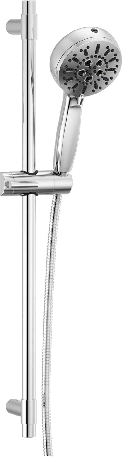 Lumicoat Chrome Adjustable Multi-Head Handheld Shower System