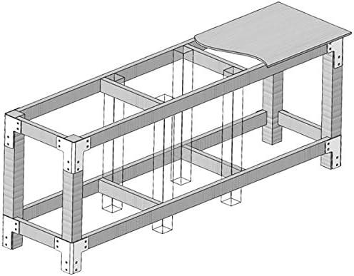 Eastwood Shop Table Kit Unpainted Bare Steel