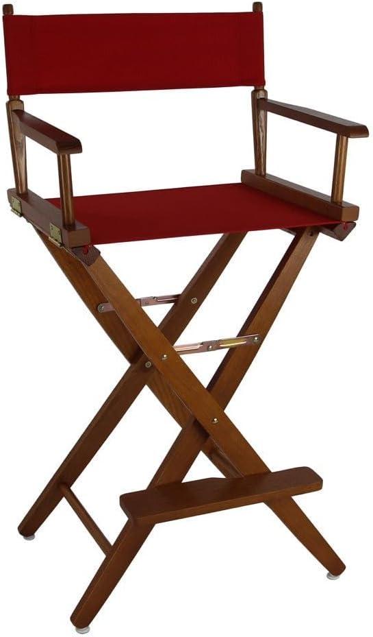 Extra-Wide Premium 30 in. Hardwoods Bar Height Directors Chair