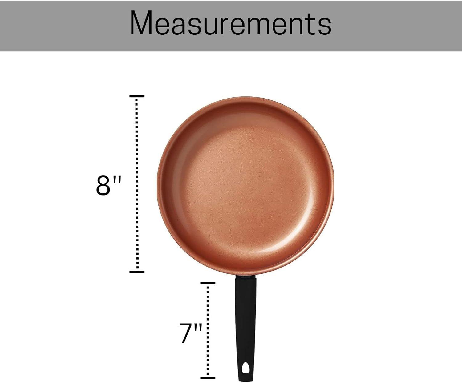 IKO 10'' Copper Collection Ceramic Fry Pan One Size Black