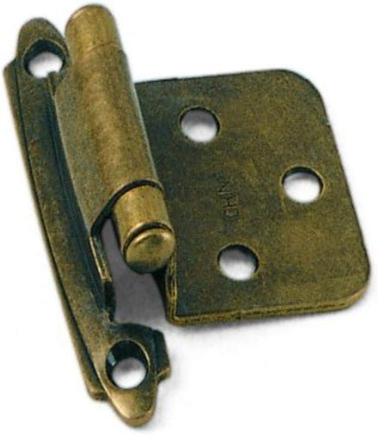 Antique Brass Semi Concealed Flush Cabinet Hinges