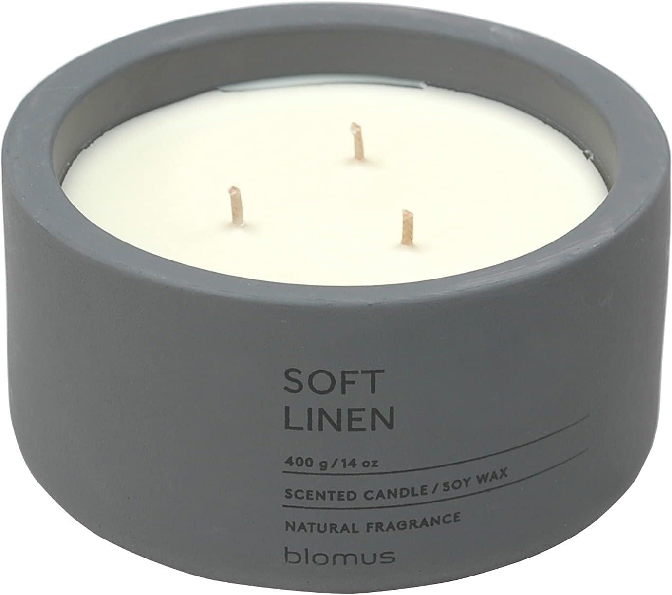 Soft Linen Scented Jar Candle