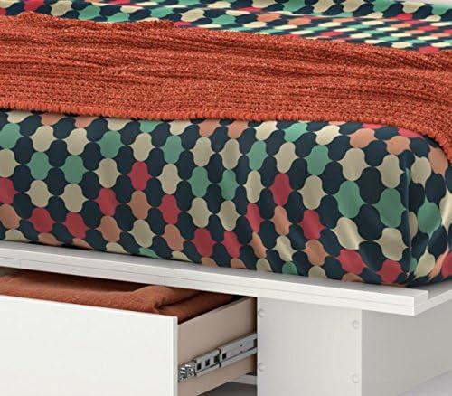 South Shore Full/Queen Holland Platform Bed with Drawer, Pure White