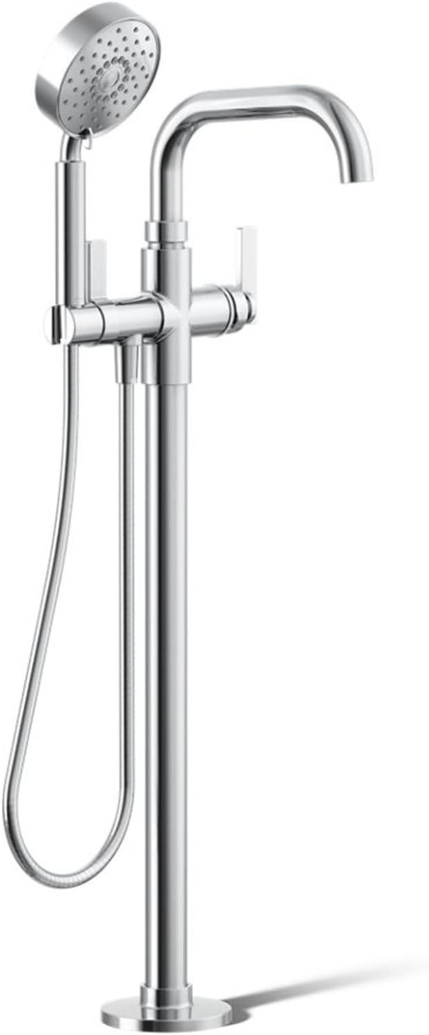 Castia by Studio McGee Floor-Mount Bath Filler Trim with Handshower