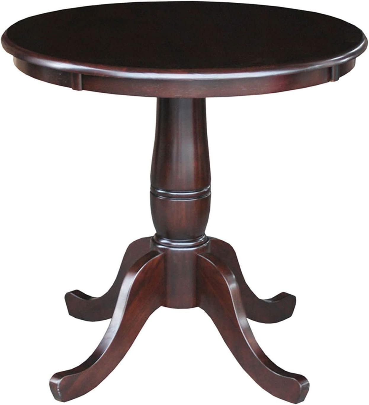 30" Round Top Pedestal Dining Table - International Concepts