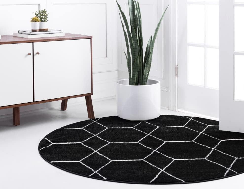 Unique Loom Trellis Frieze Geometric Trellis Indoor Woven Area Rug