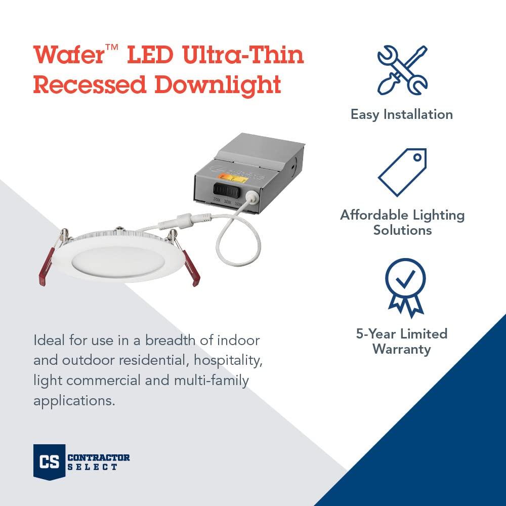 Wafer 4'' LED Retrofit Recessed Lighting Kit