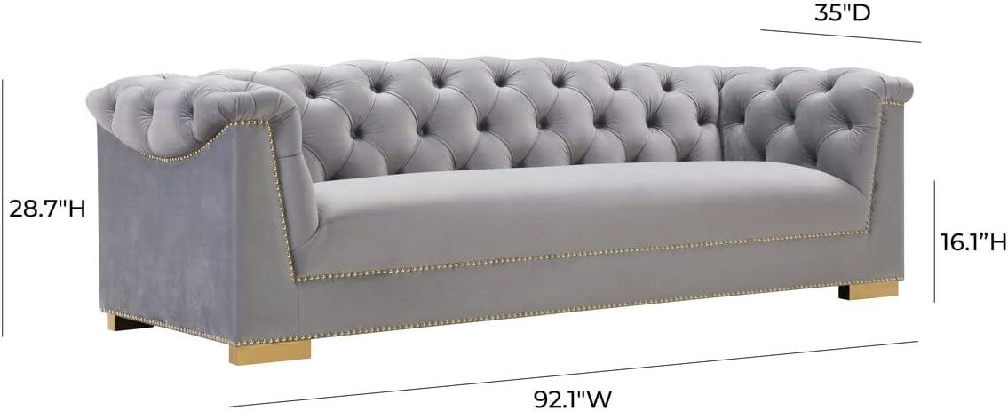 Farah 92.1'' Velvet Sofa