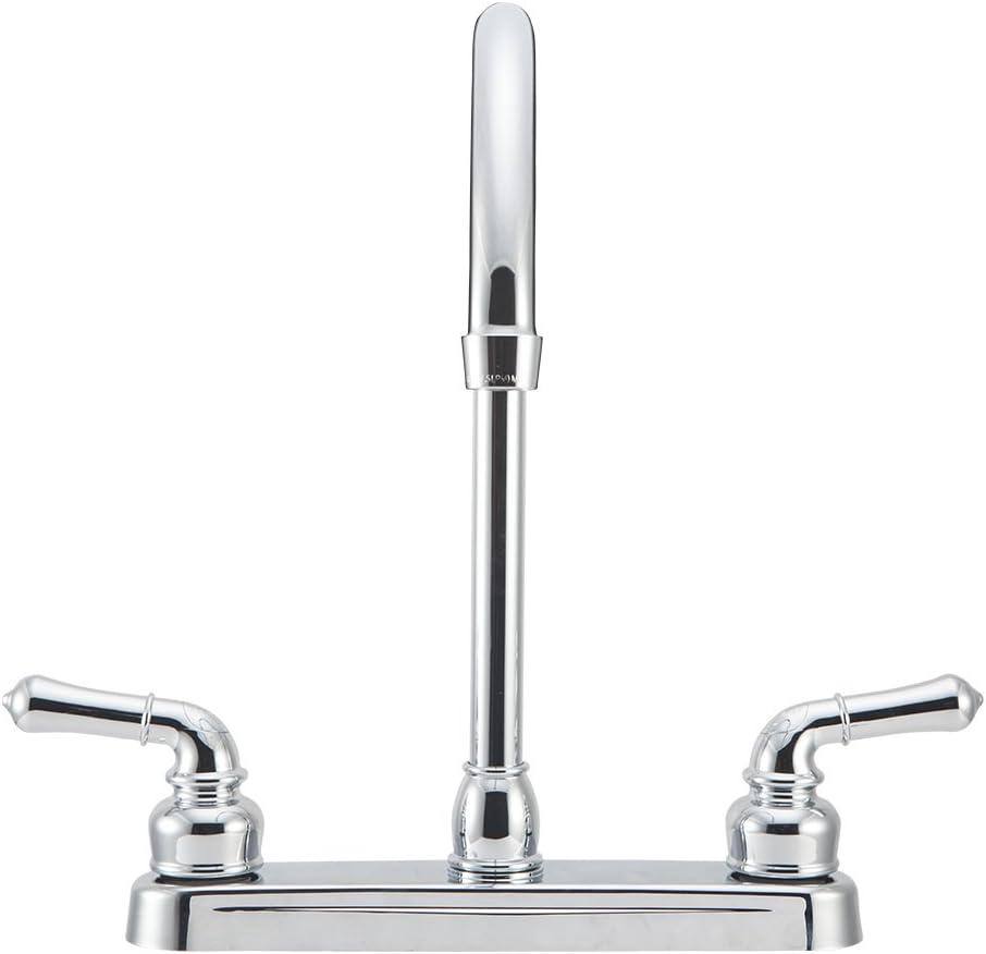 Dura Faucet J-Spout RV Kitchen Faucet - Chrome Polished