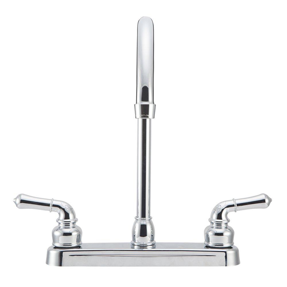 Dura Faucet J-Spout RV Kitchen Faucet - Chrome Polished