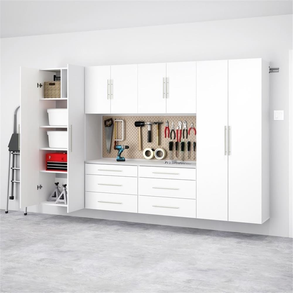 6pc 120" Hangups Storage Cabinet Set White - Prepac