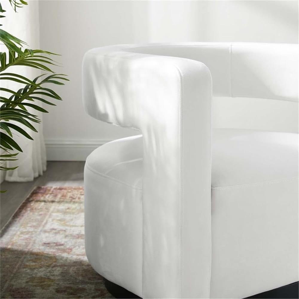Modway Modway Spin Cutaway Performance Velvet Swivel Armchair