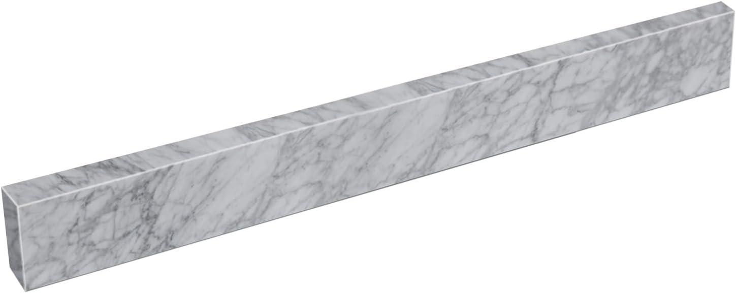 30 Inch White Carrara Marble Vanity Backsplash