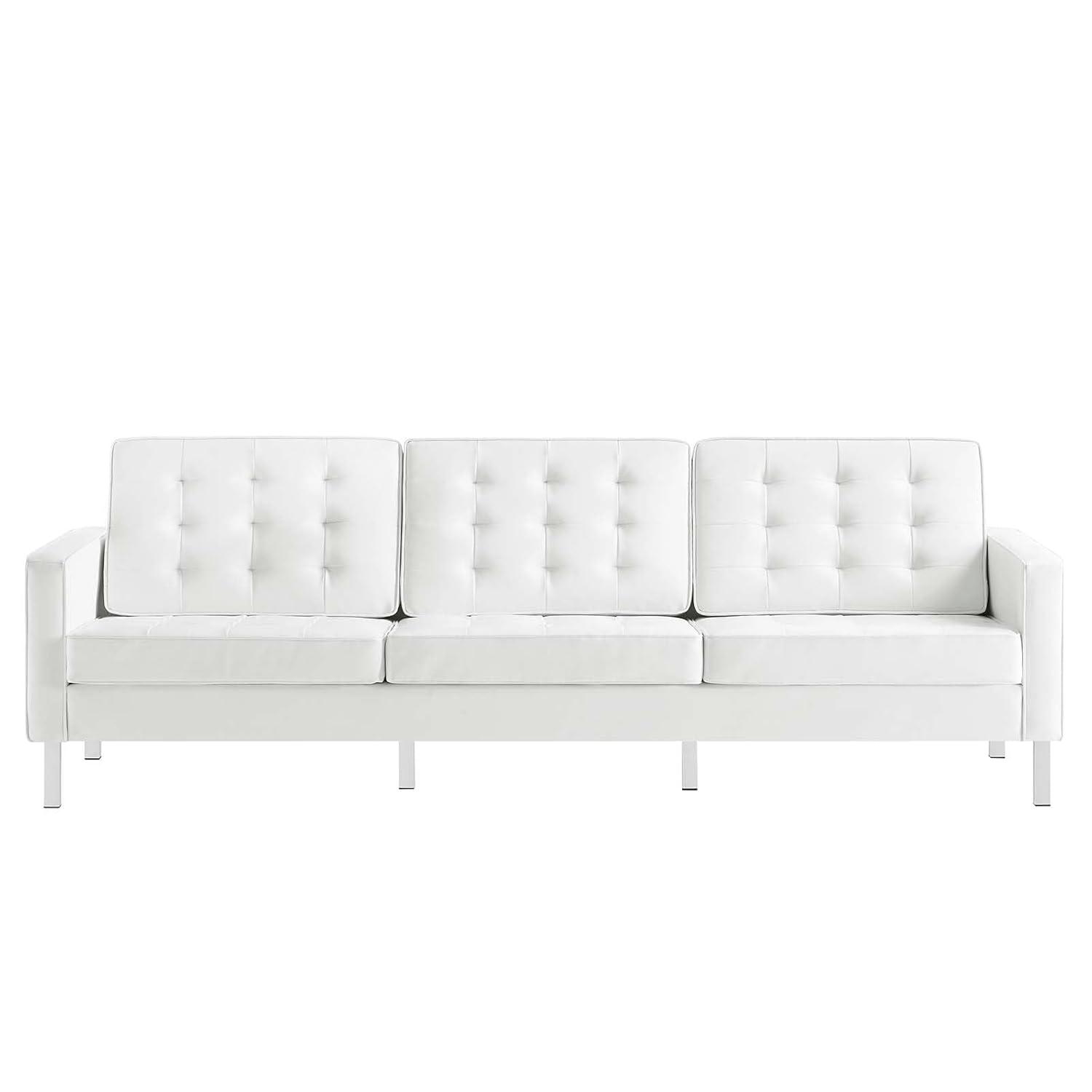 Modway Loft Tufted Vegan Leather Sofa by Modway