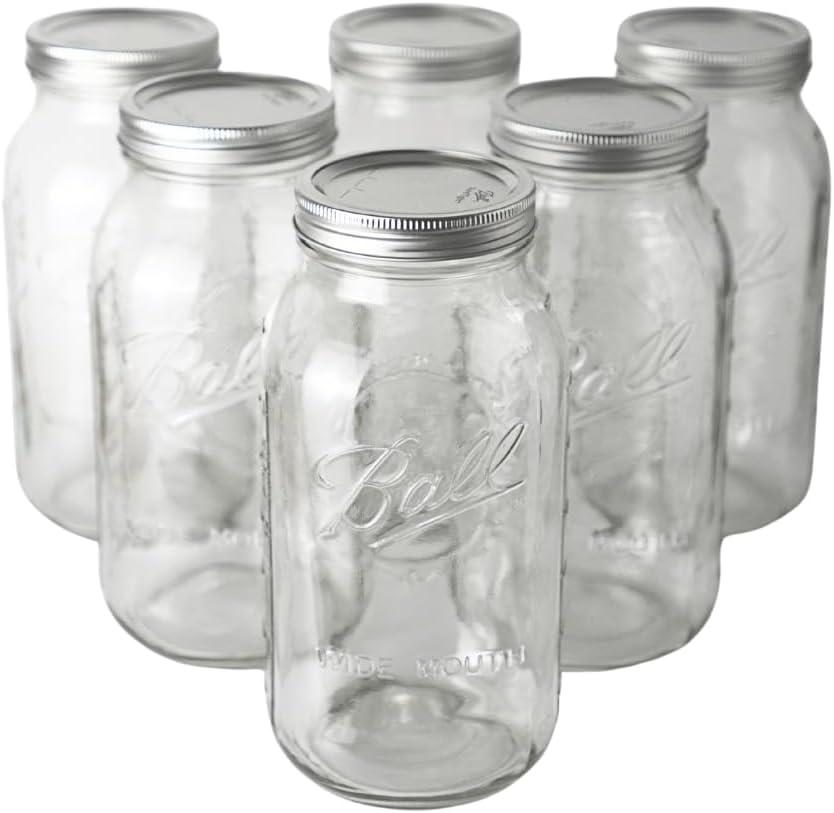Ball Latch Jars, Glass Storage Jars, 3-Pack
