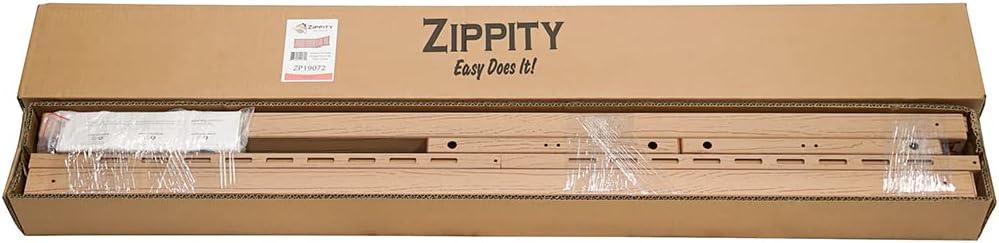 Zippity Outdoor Products 22in H x 44in W (2 Panels) Freestanding Zippity Portable Puppy Fence Kit, Cedar Color Dog Puppy Playpen, Dog Fence Outdoor for Yard, Vinyl Picket Outdoor Dog Fence, Dog Play Pen Indoors, ZP19072