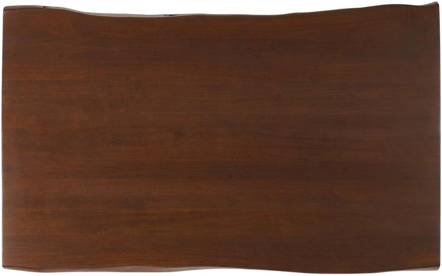 Viggo 60" Live Edge Acacia Wood Rectangular Dining Table by Modway