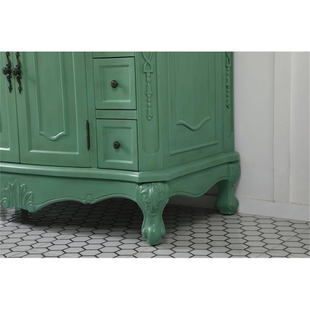 Elegant Lighting Vf10142 Danville 42" Free Standing Single Basin Vanity Set - Vintage Mint