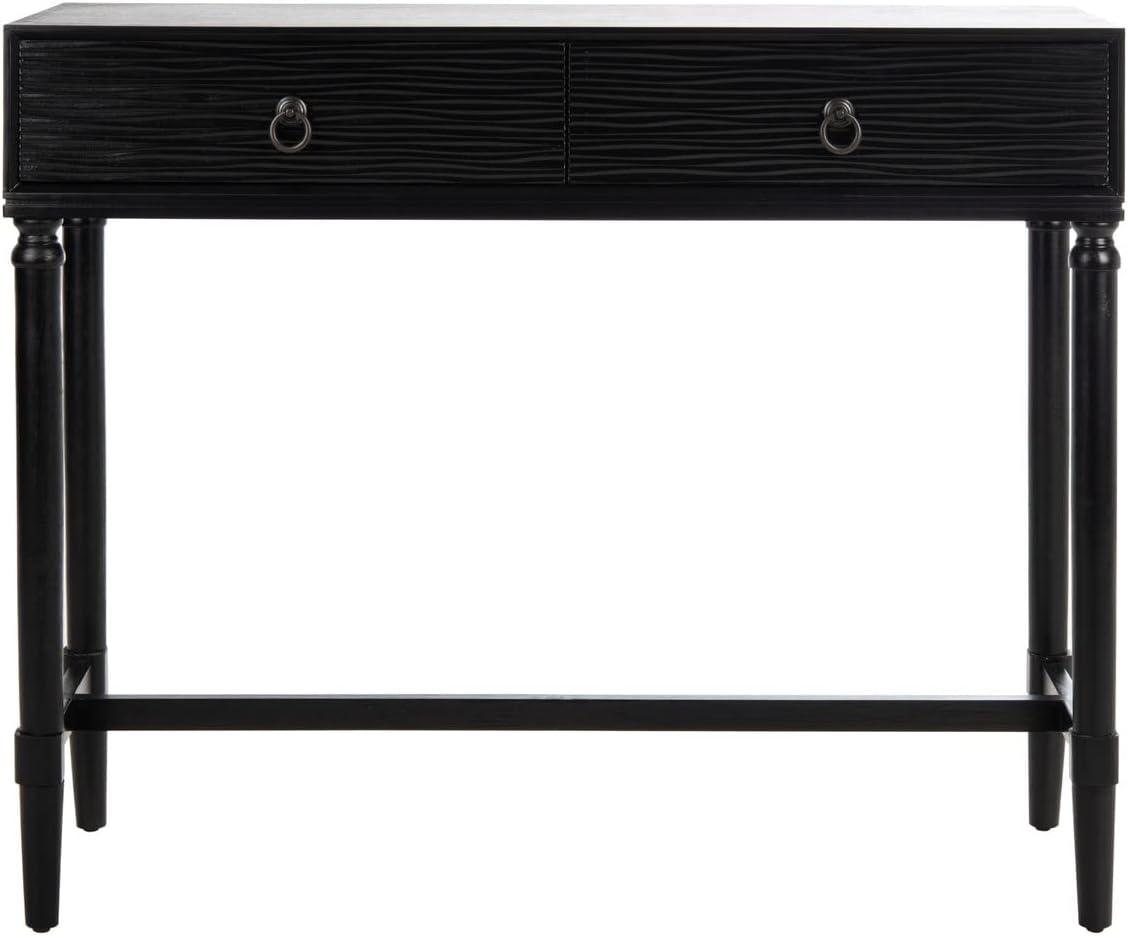 Aliyah 2 Drawer Console Table - Black - Safavieh