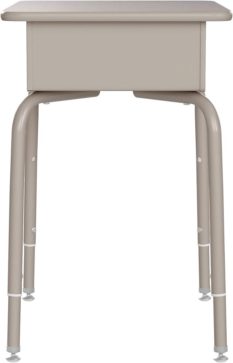 Flash Furniture Goddard Height-Adjustable Open Front Student Desk with Metal Book Box