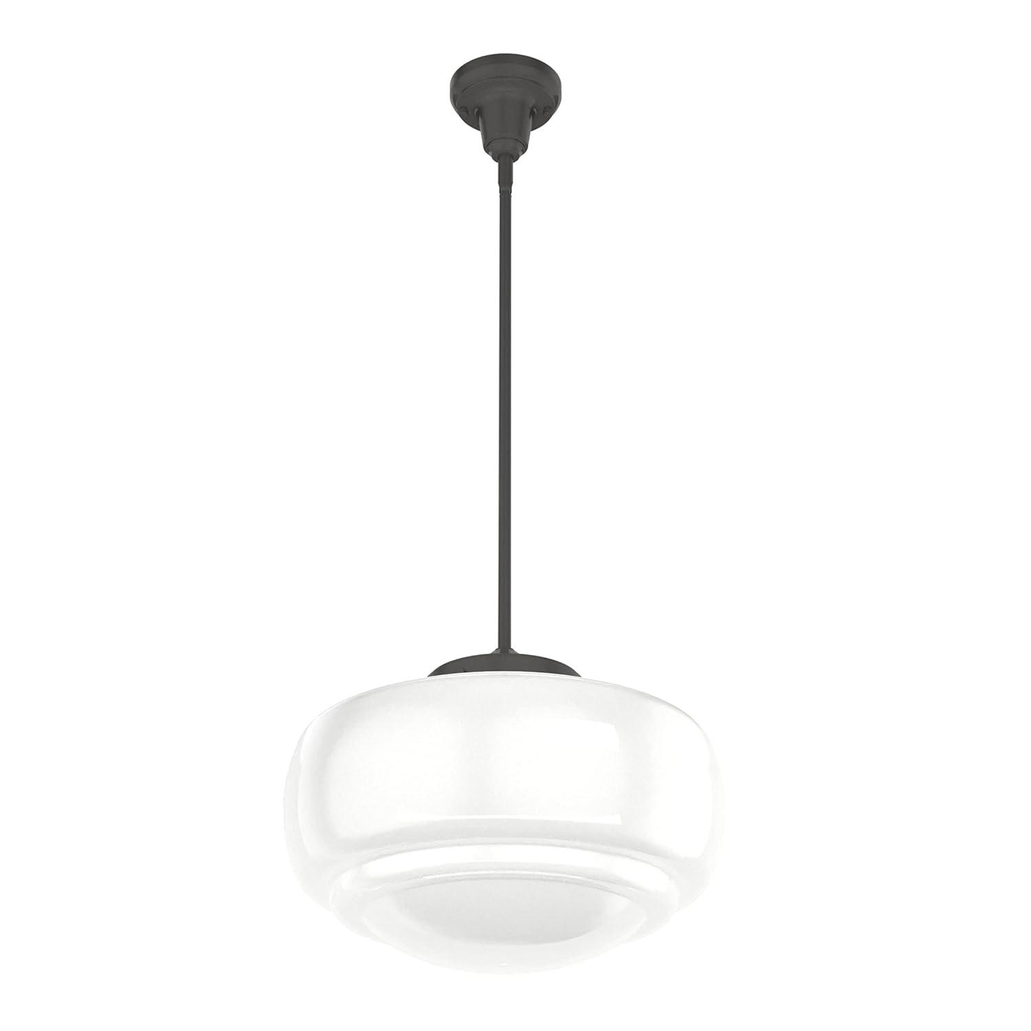 Hunter Fan Saddle Creek 1 - Light Single Schoolhouse Pendant with Glass