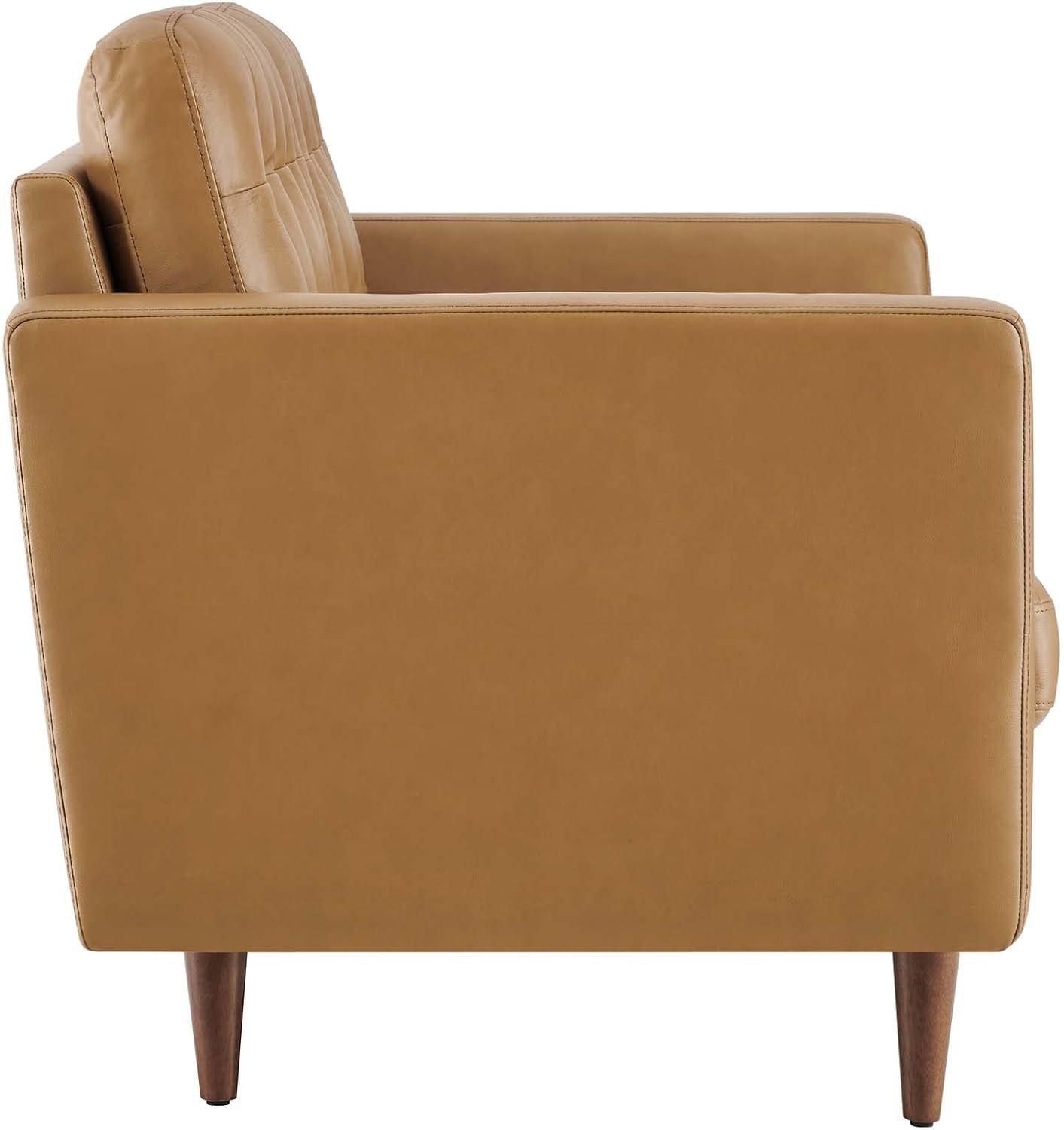 Modway Exalt Tufted Leather Loveseat