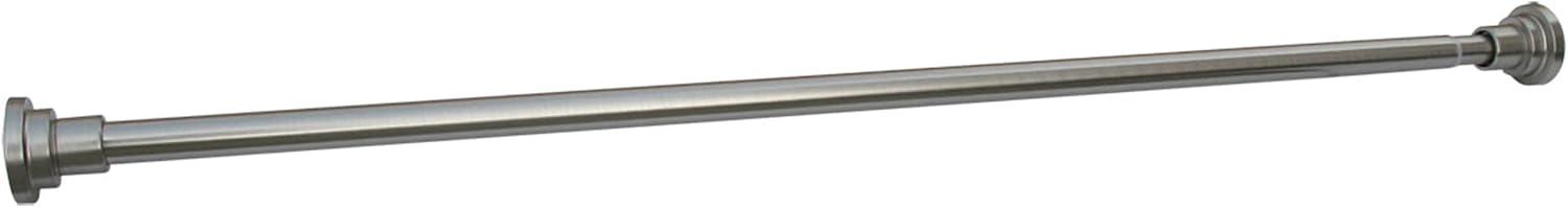 Design House Classic Adjustable Straight Tension Shower Curtain Rod for Bathroom
