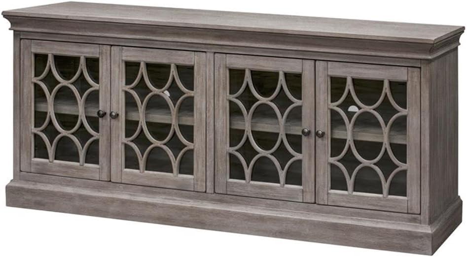 72" Rustic Four Door Tv Console Fully Assembled For Tvs Up To 70" - Martin Furniture