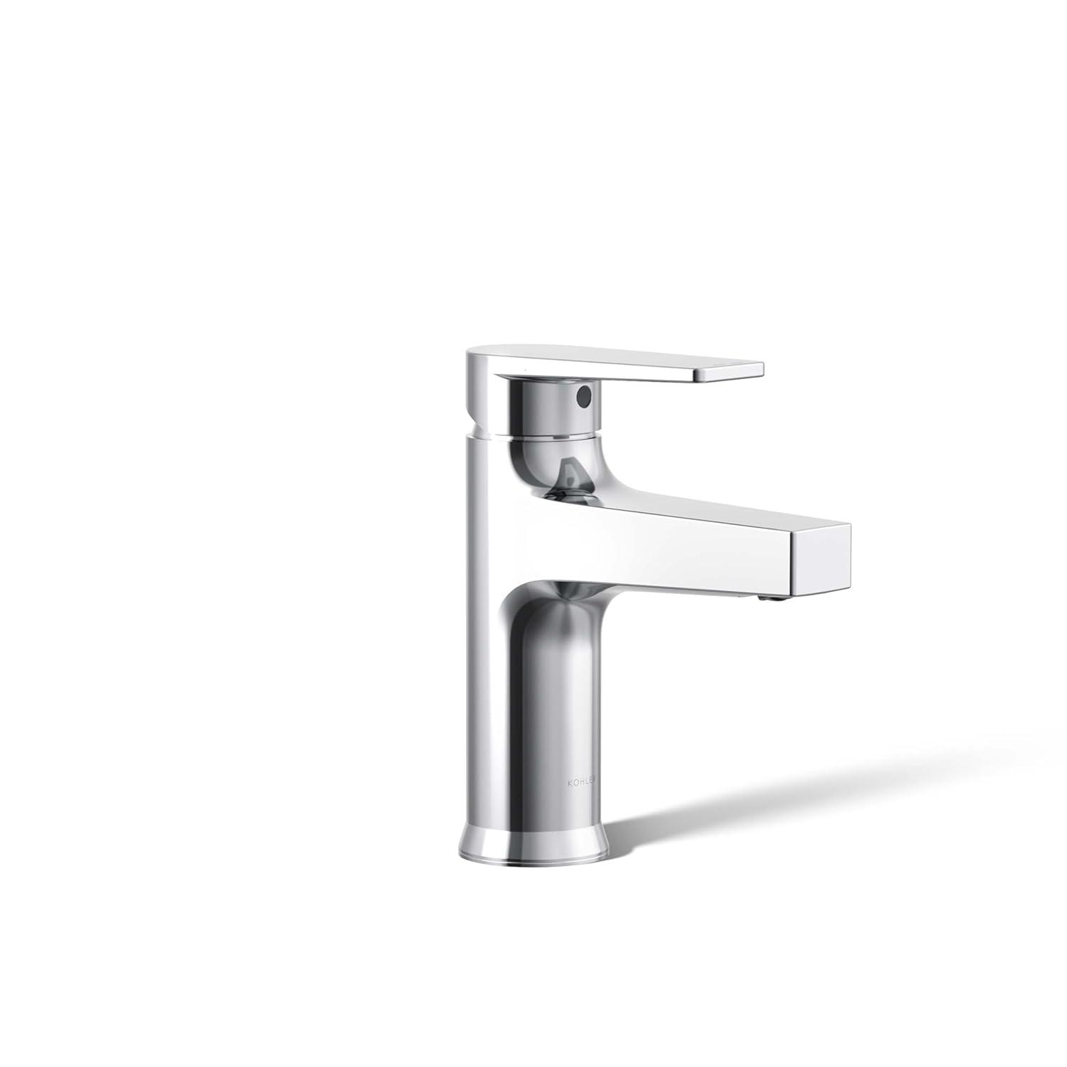 Kohler Taut Single-Handle Bathroom Faucet with Pop-Up Drain Assembly, One Hole Bathroom Sink Faucet, 1.2 gpm