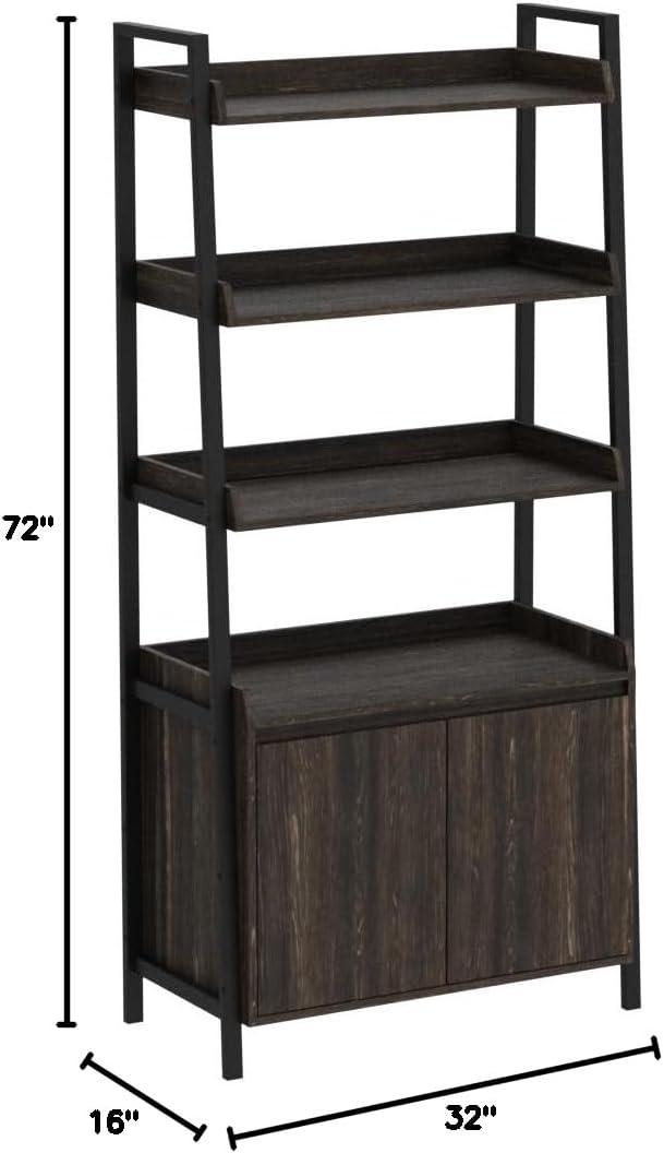 Signature Design by Ashley Contemporary Zendex 72" Bookcase, Dark Brown