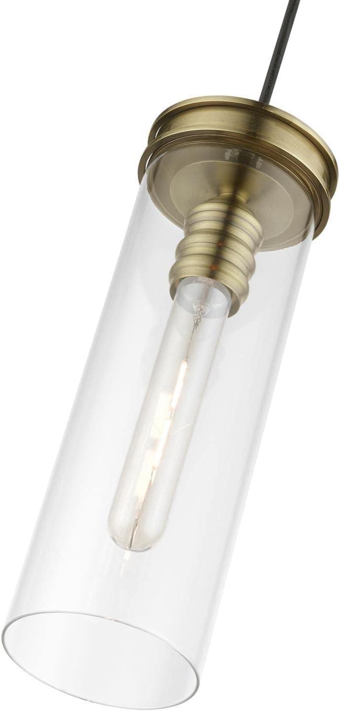 Livex Lighting Devoe 1 - Light Pendant in  Antique Brass