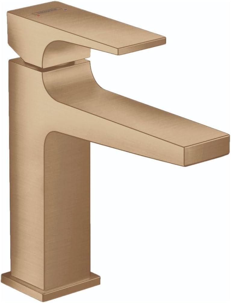 Hansgrohe Metropol Single-Hole Faucet 110 with Lever Handle and Drain Assembly, 1.2 GPM