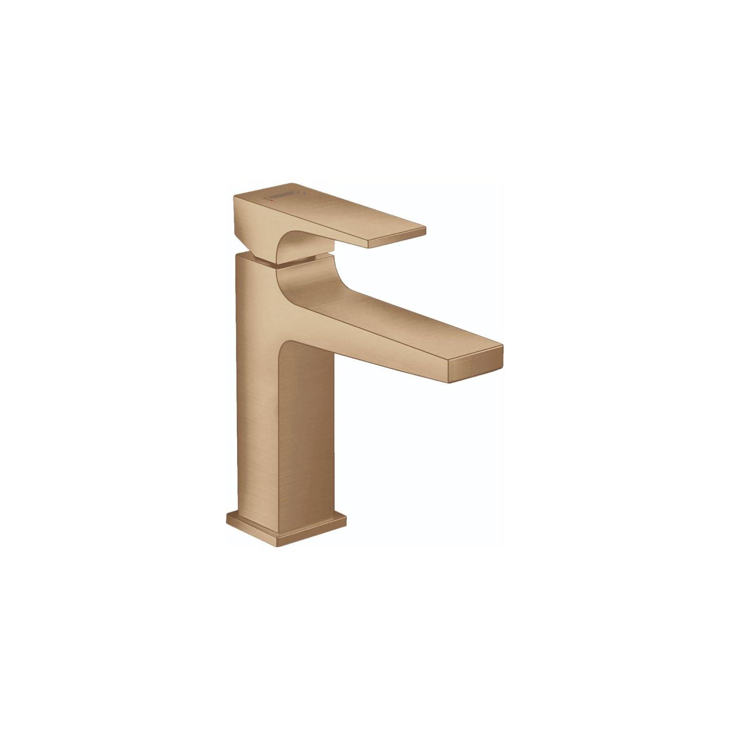 Hansgrohe Metropol Single-Hole Faucet 110 with Lever Handle and Drain Assembly, 1.2 GPM