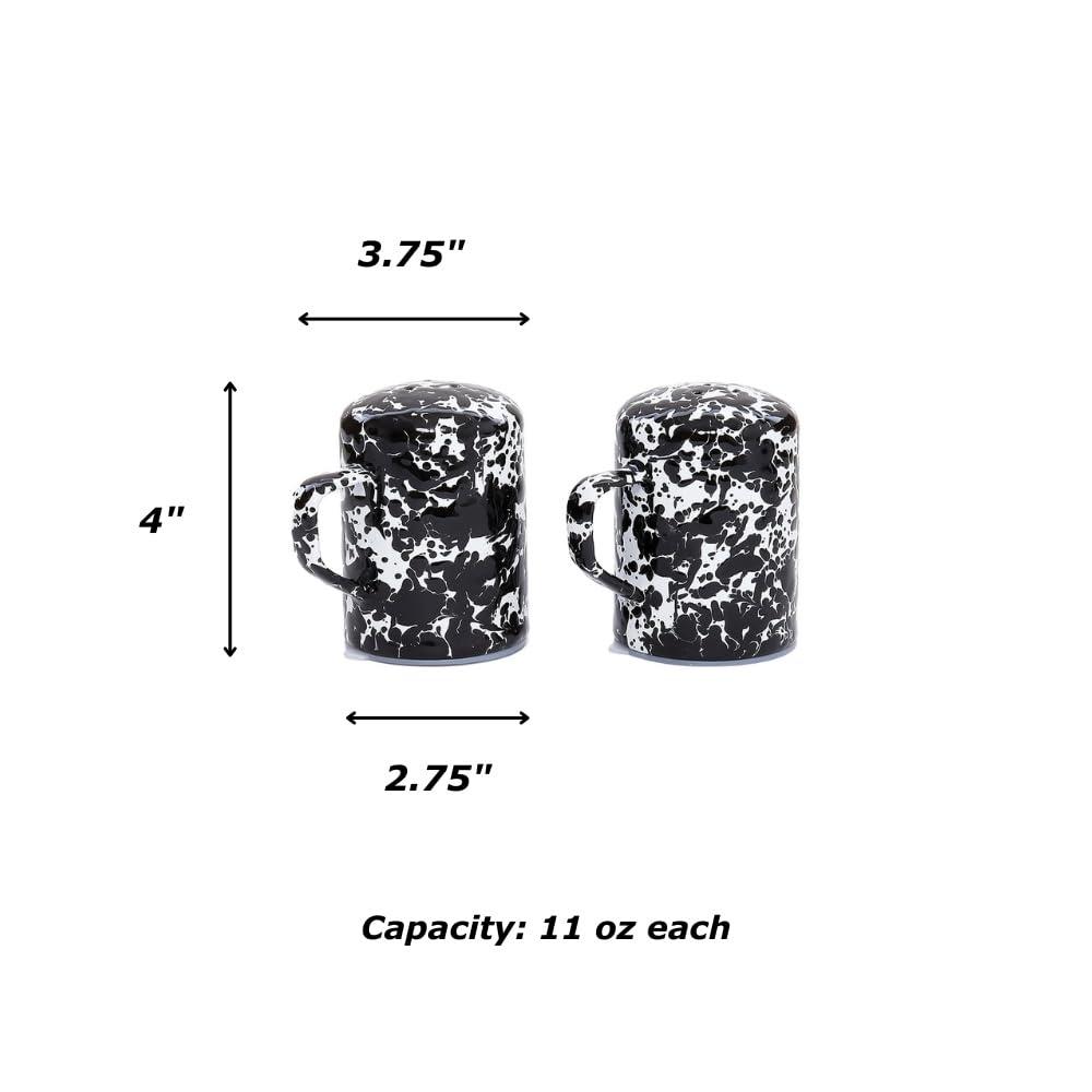 Blue and White Porcelain Salt and Pepper Shaker Set