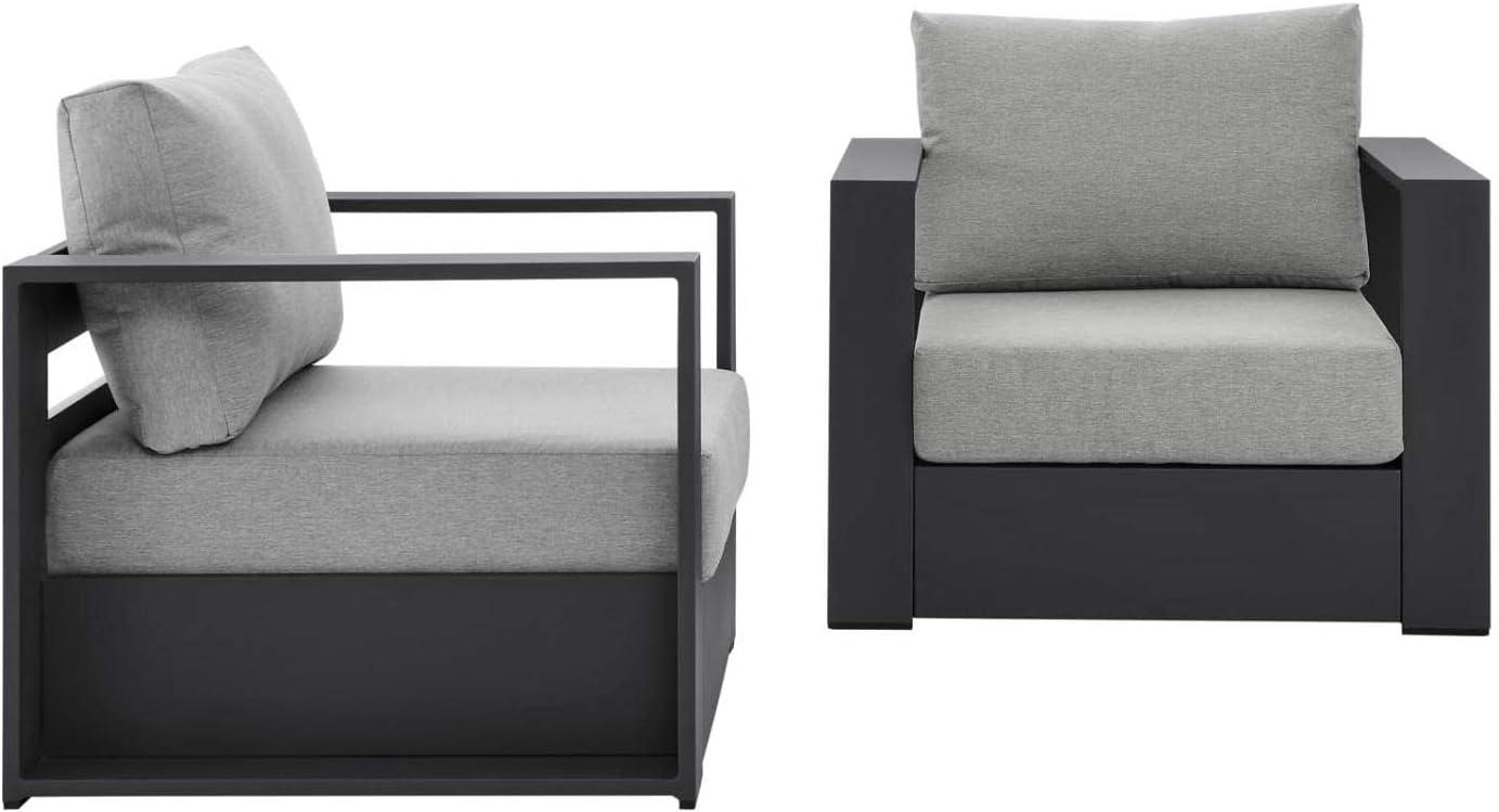 Modway Modway Tahoe Outdoor Patio Powder-Coated Aluminum Armchair Set (Set of 2)