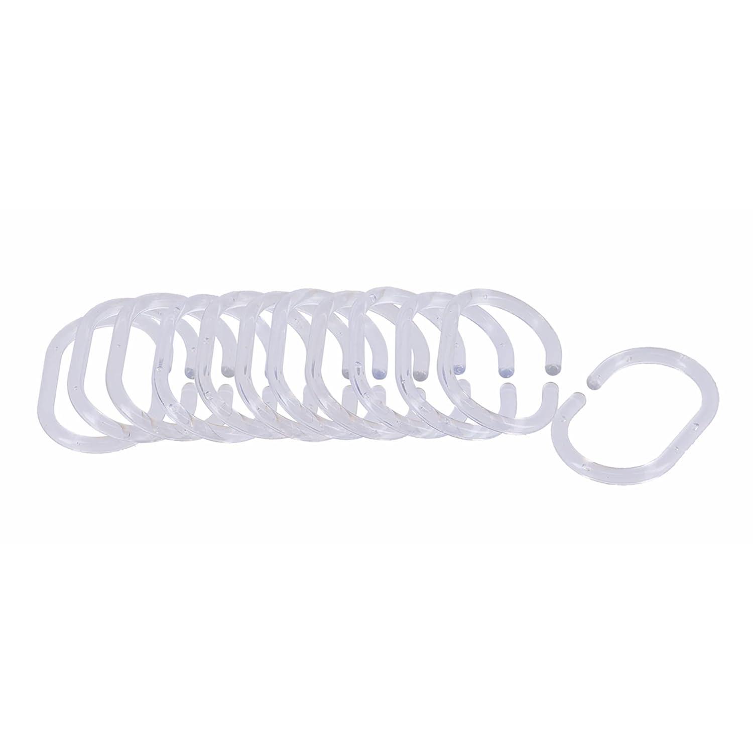 Evideco Solid Plastic Shower Curtain Hooks Rings & Reviews | Wayfair