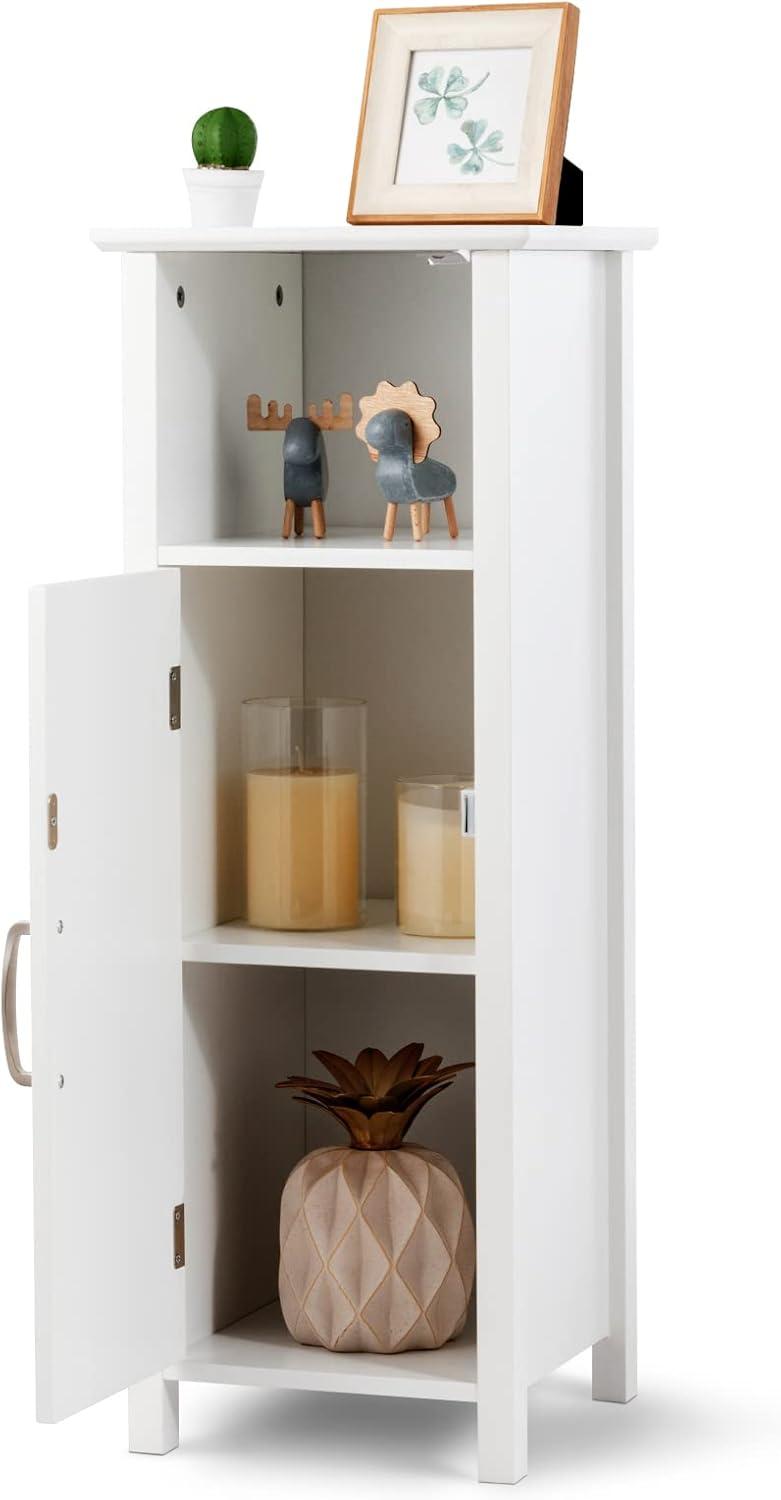 Bathroom Floor Cabinet, Storage Cabinet With Anti-Tipping Device