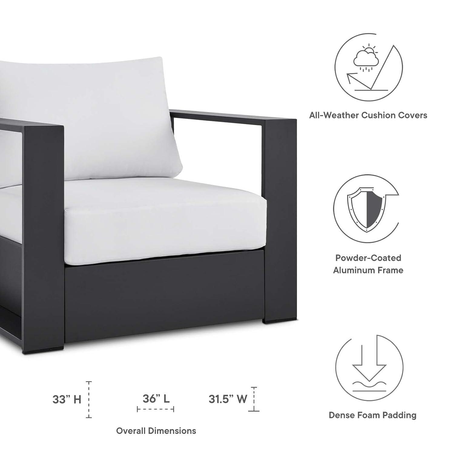 Modway Modway Tahoe Outdoor Patio Powder-Coated Aluminum Armchair